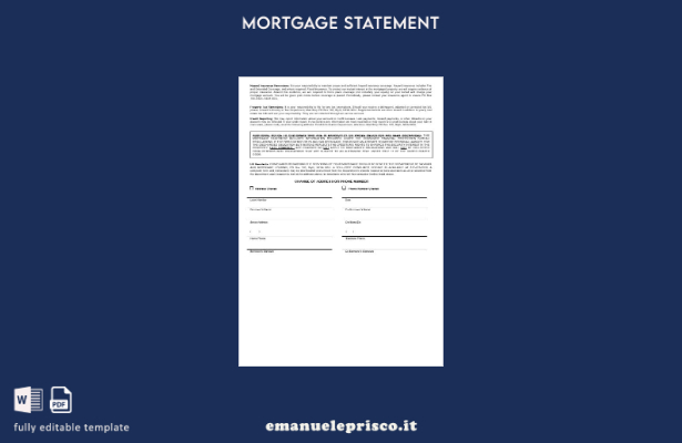 estratto conto ipotecario UK Atom Bank in stile verificato nel modello di form 1